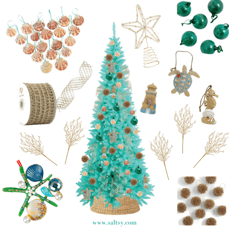 The Perfect Inspiration for Your Coastal Christmas Tree