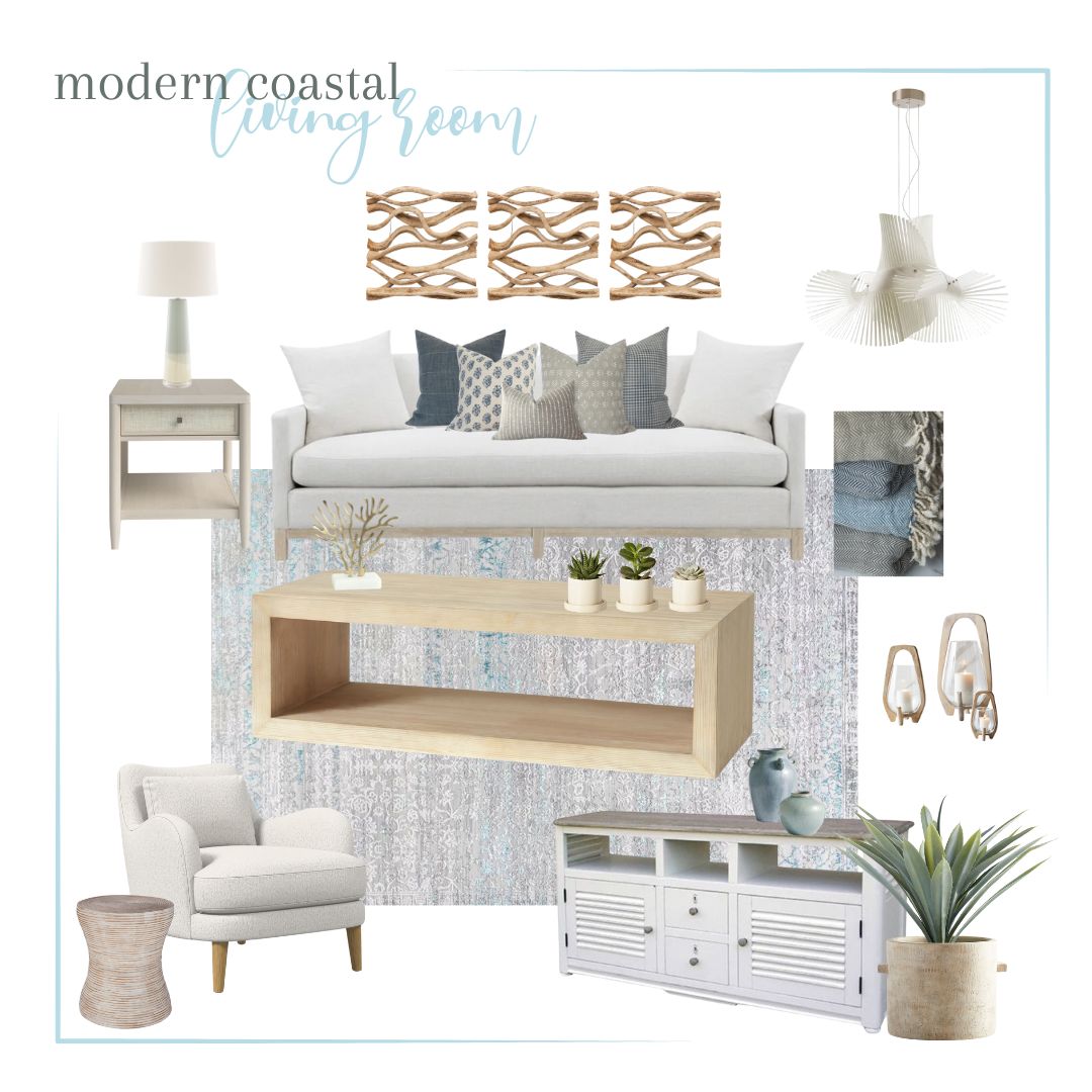 Modern Coastal Living Room Ideas & Coastal Decor You’ll Love